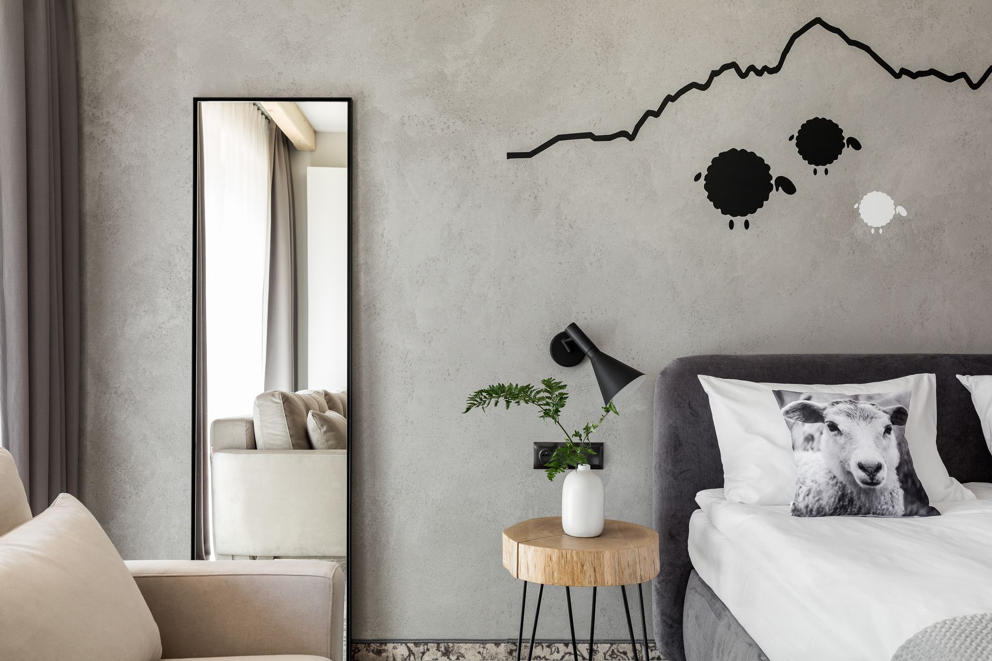 Biala Owca Panzió Zakopane Kültér fotó A wall sticker